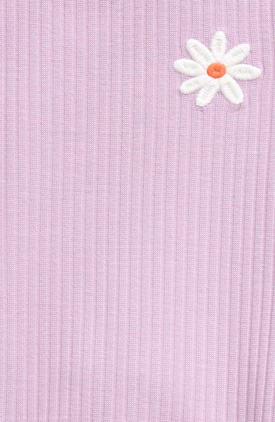 Shop Tucker + Tate Cotton Blend Short Sleeve Top & Leggings Set In Purple Lupine Mini Garden