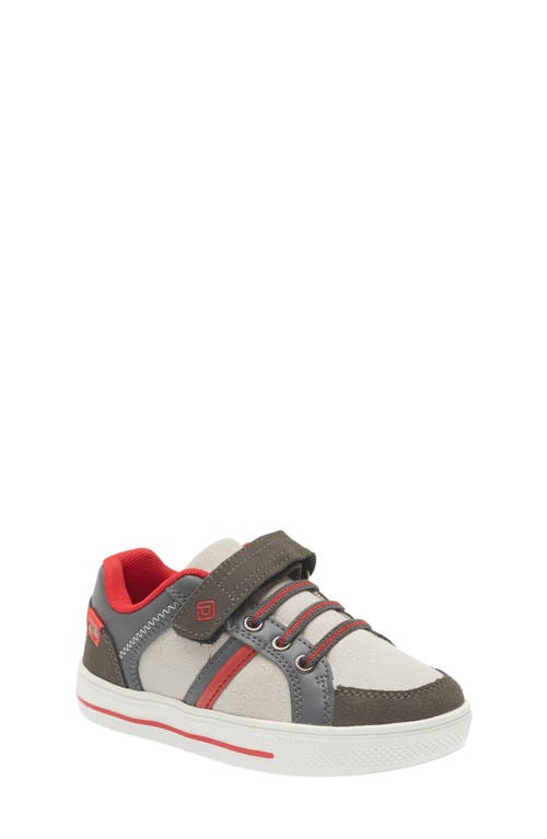 Dream Pairs School Low Top Sneaker In Grey/red
