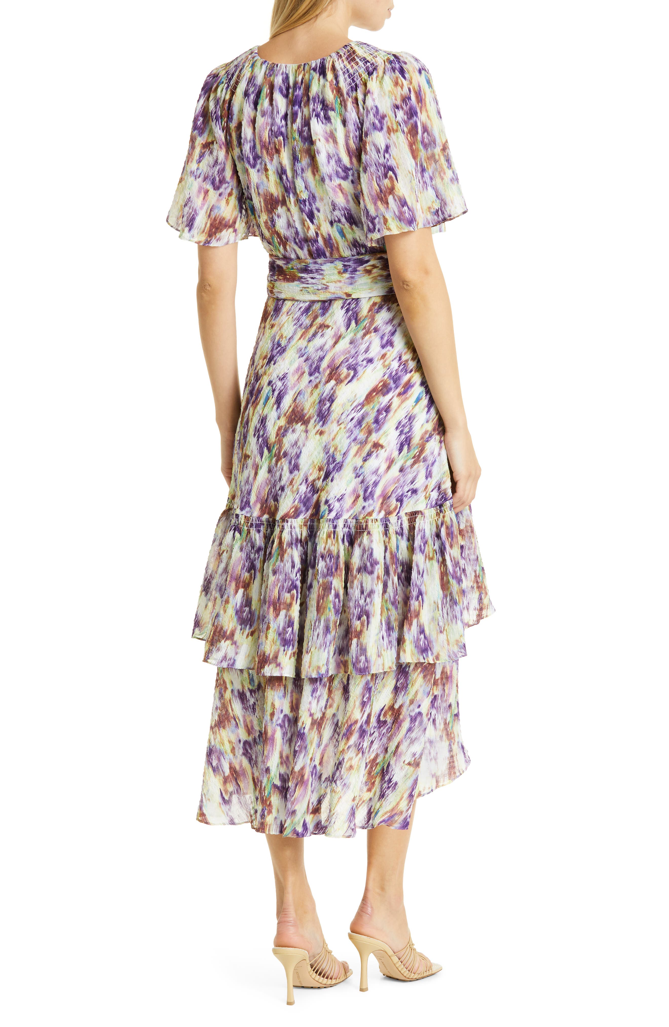 Tanya Taylor Brittany Ikat Wrap Dress 