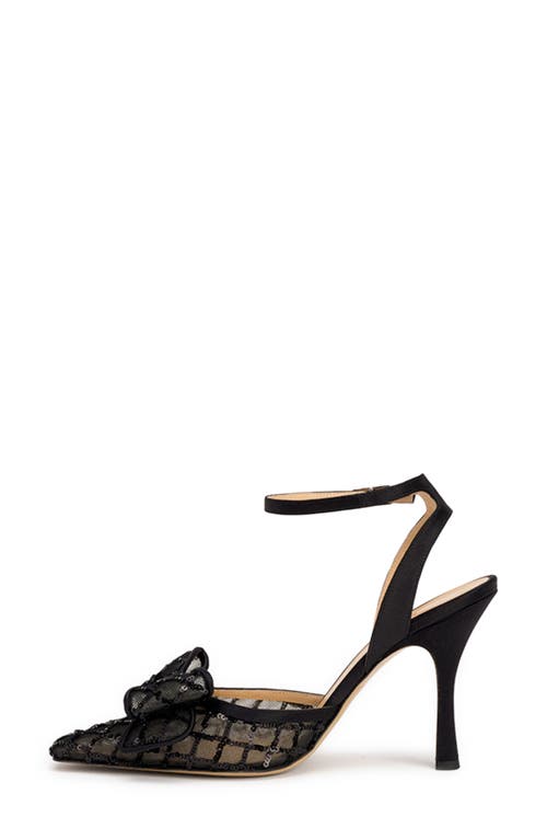 Shop Nalebe Dimante Ankle Strap Pump In Black