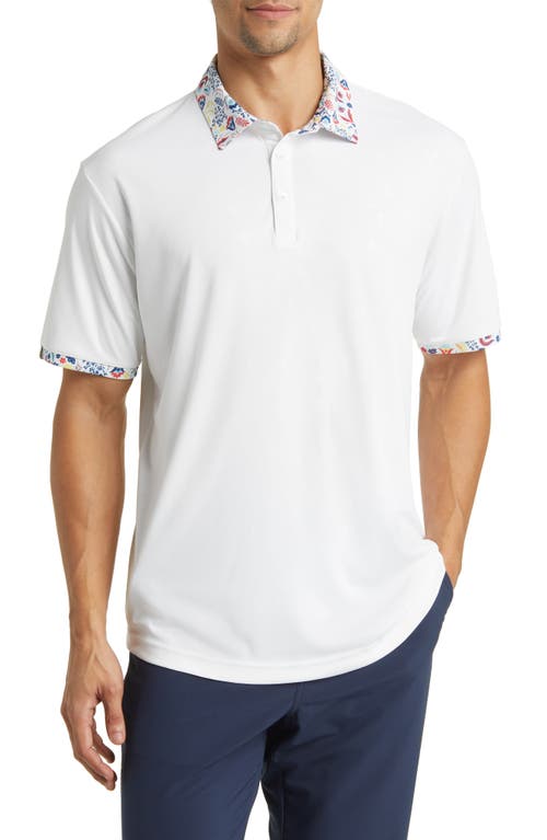 Swannies McCoy Floral Golf Polo White at Nordstrom,