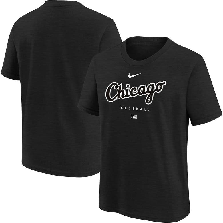 Nike Kids' Youth   Black Chicago White Sox Authentic Collection Early Work Tri-blend T-shirt