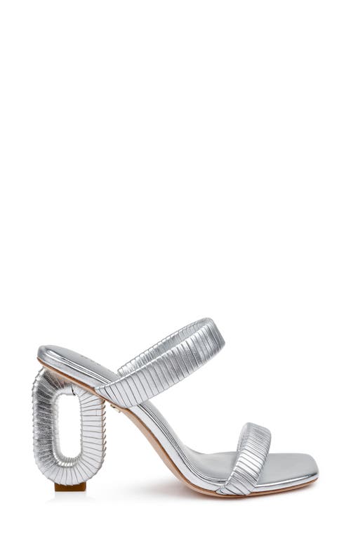 Dee Ocleppo Jamaica 90mm Leather Sandals In Silver