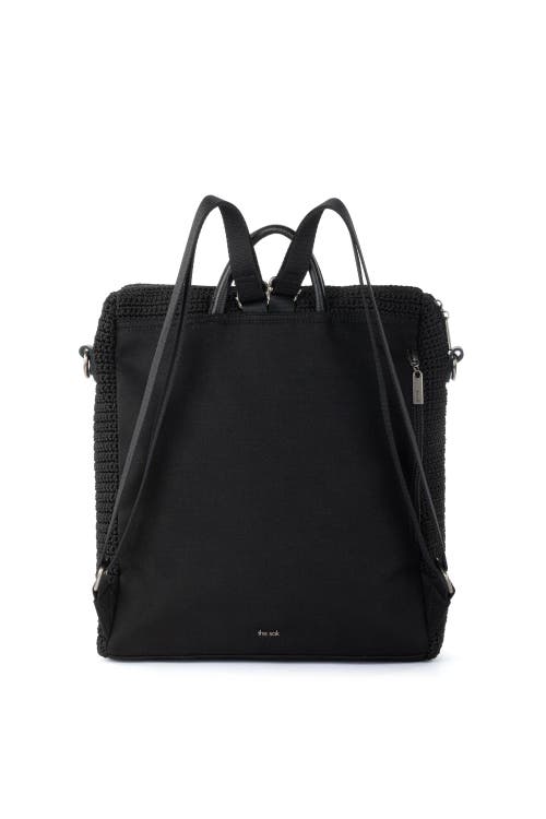 The Sak Women's Los Feliz Crochet Backpack In Black Crochet