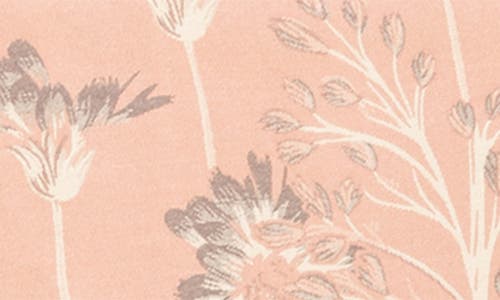 Saachi Floral Pattern Reversible Scarf In Pink/beige