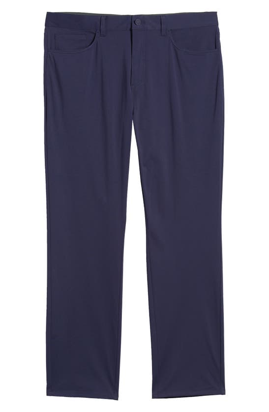 Shop Johnston & Murphy Xc4 Performance Five-pocket Pants In Navy