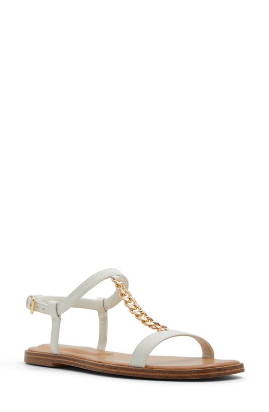 Aldo Ethoregan T-strap Sandal In Open White
