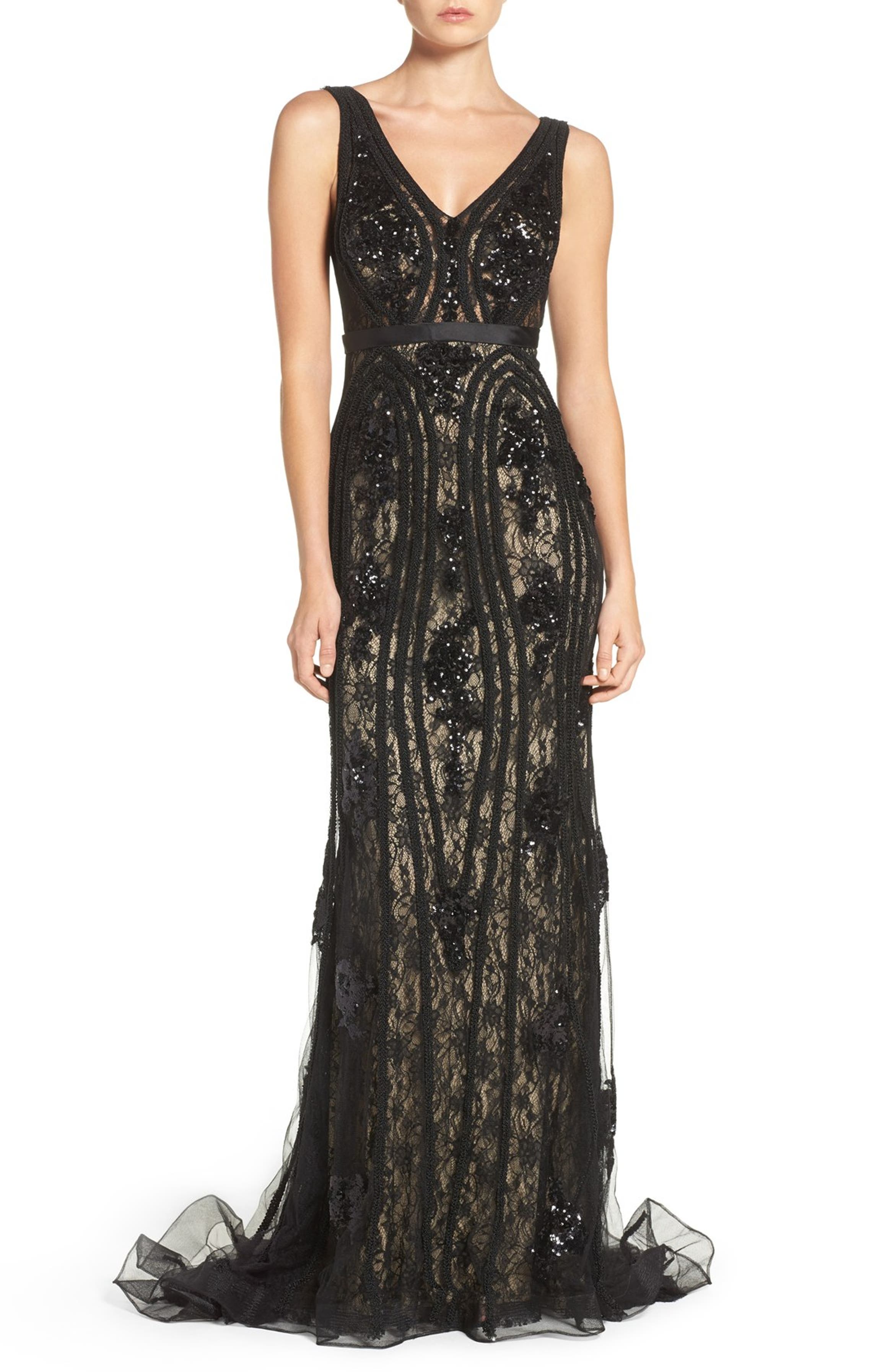 Jovani Sequin Lace Mermaid Gown | Nordstrom