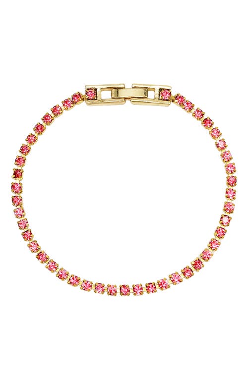 Glitz Crystal Bracelet in Pink