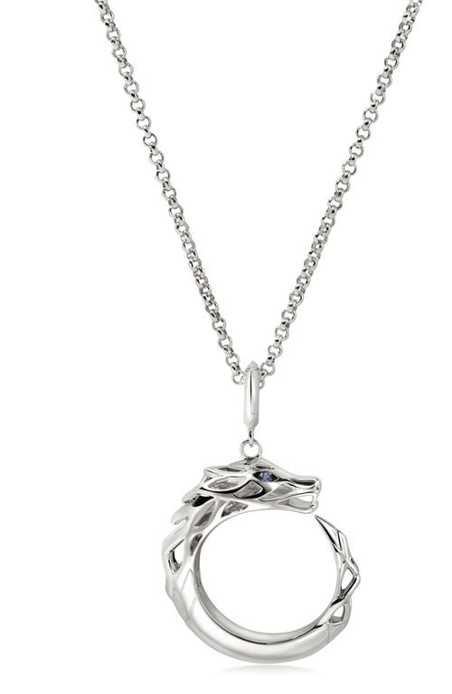 John Hardy Naga Pendant Necklace in Silver at Nordstrom, Size 18