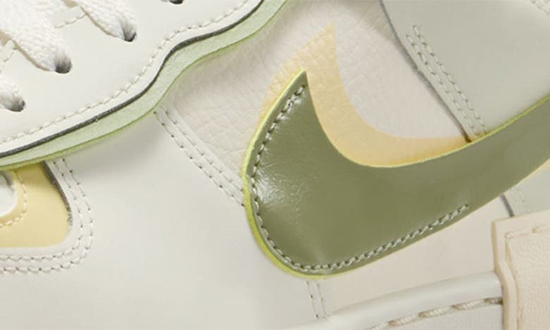 Shop Nike Air Force 1 Shadow Sneaker In Sail/ Oil Green/ Ivory