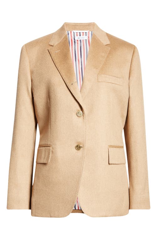 Thom Browne Classic Camel Hair Sport Coat In Camel