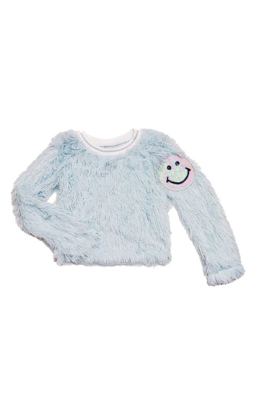 MIA NEW YORK MIA NEW YORK KIDS' SMILE PATCH SHAG SWEATER 