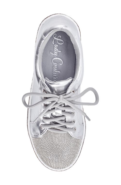 Lady Couture Legend Rhinestone Sneaker In Silver