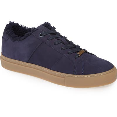 Greats Royale Winterized Genuine Shearling Lined Sneaker- Blue