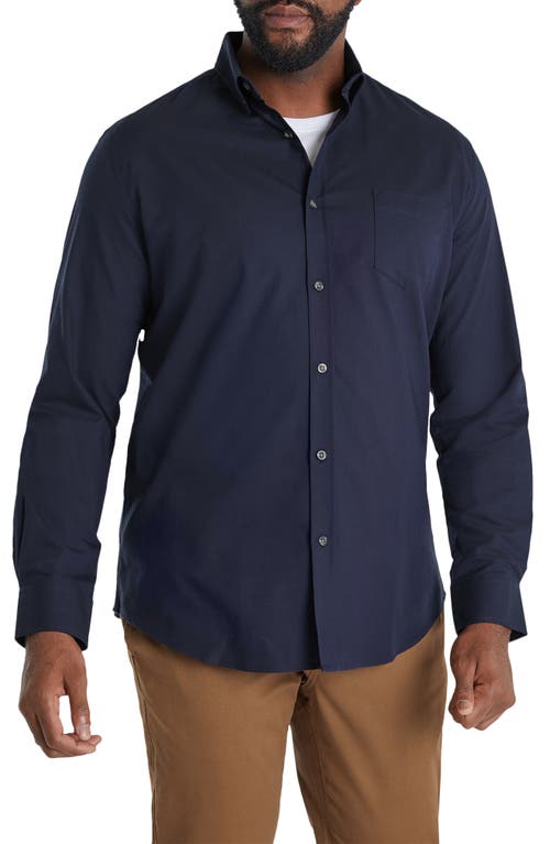 Johnny Bigg Regular Fit Oxford Cotton Button-Down Shirt in Navy