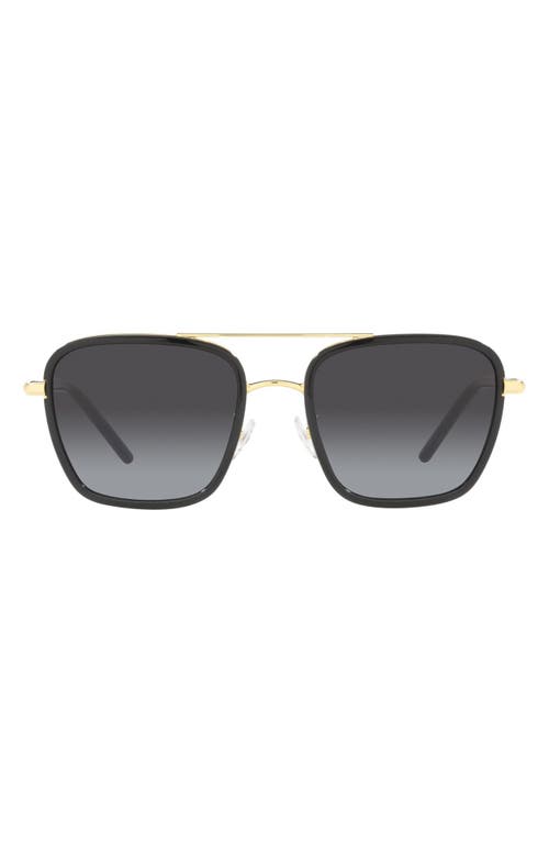 Tory Burch 55mm Gradient Square Sunglasses in Black