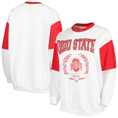 Women's Gameday Couture White Nebraska Huskers It's A Vibe Dolman Pullover  Sweatshirt