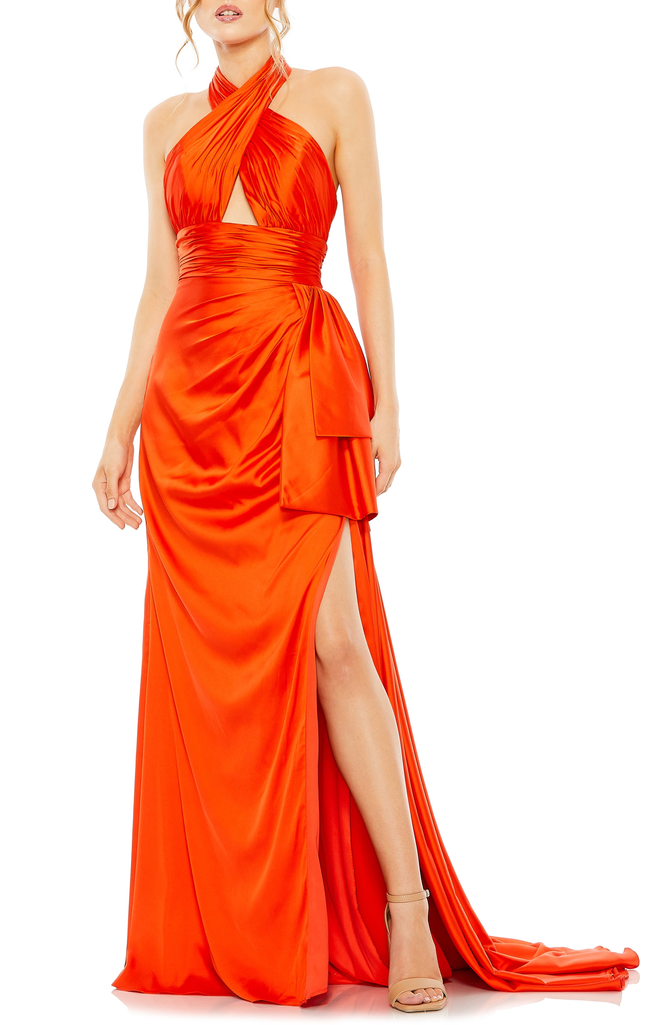 Orange Tangerine Bridesmaids Dresses