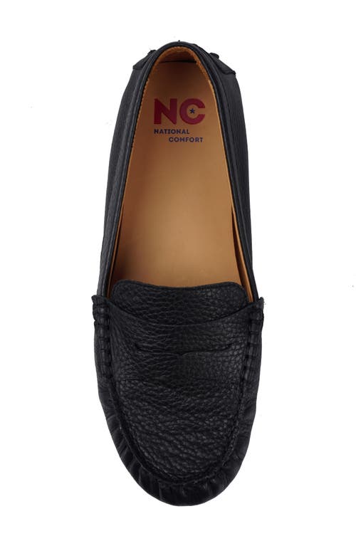 National Comfort Talulah Penny Loafer In Black Leather