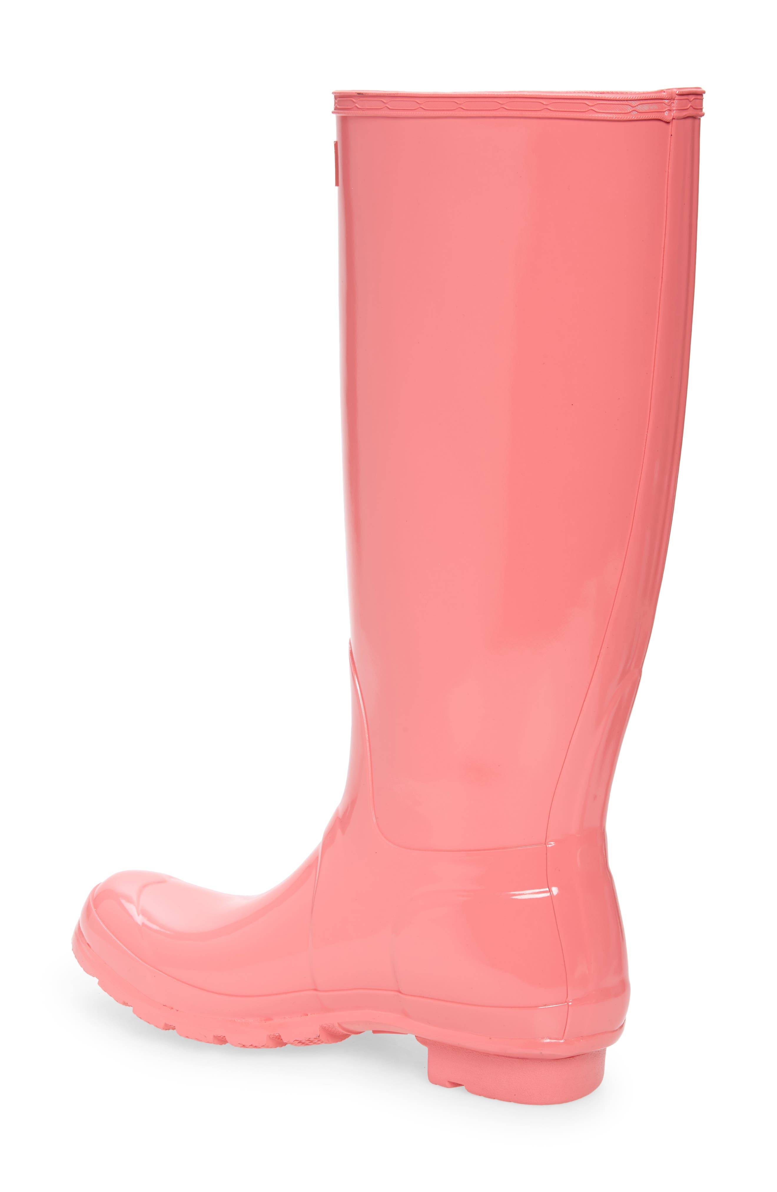 pink hunter rain boots womens