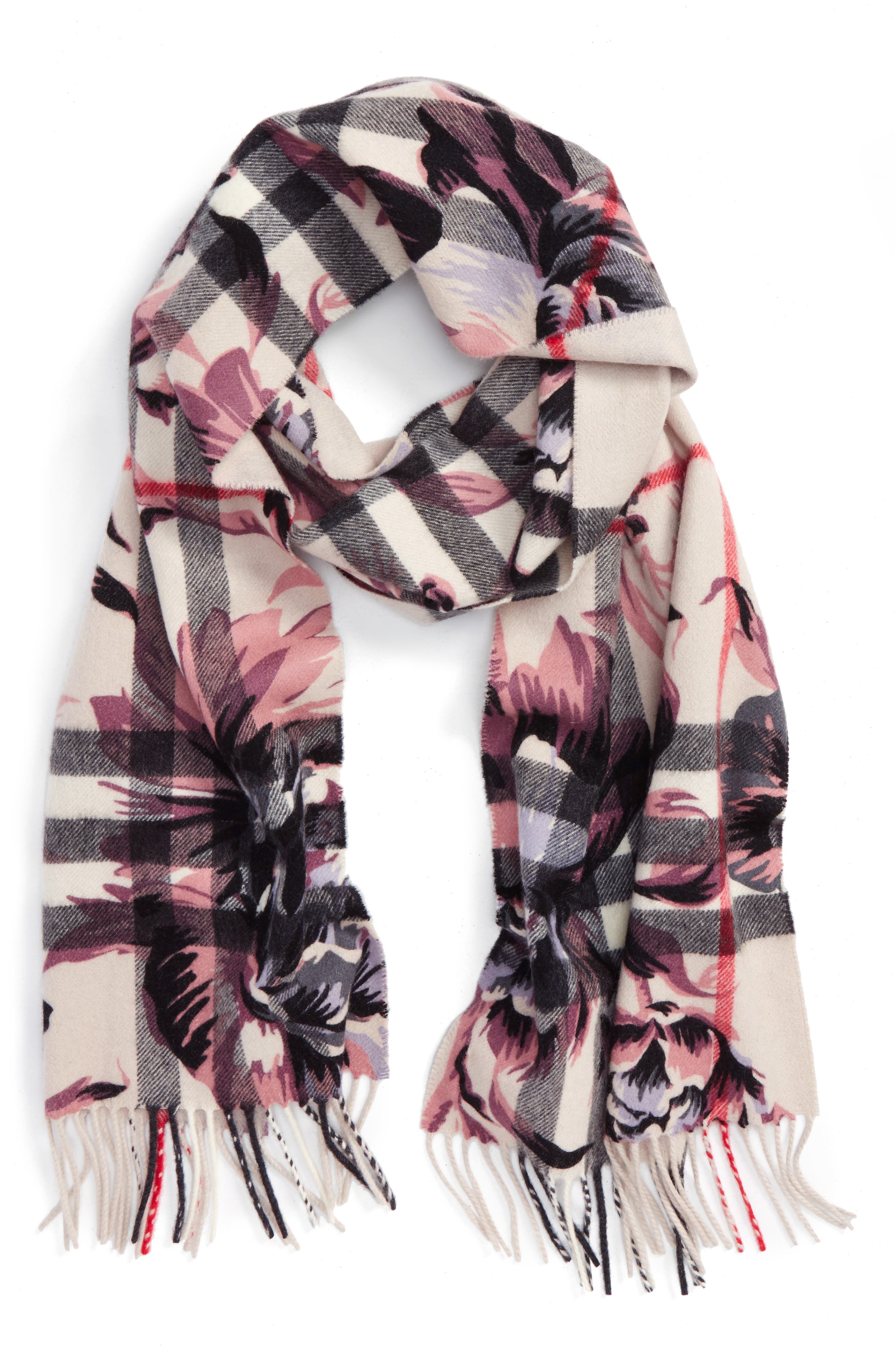 burberry scarf rose