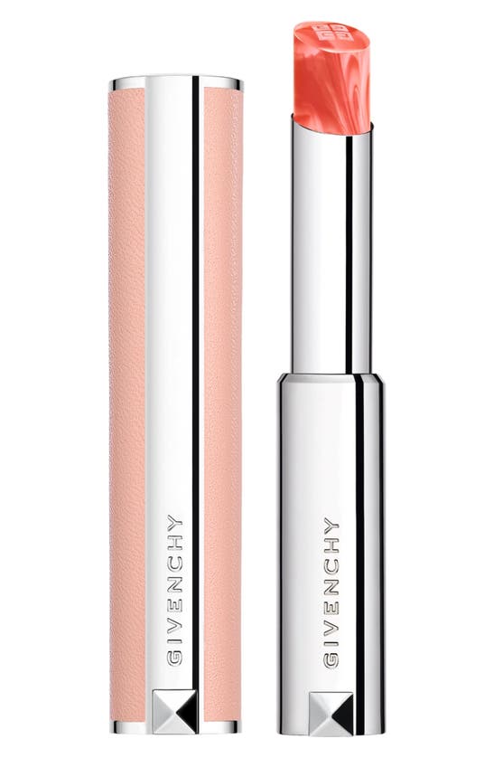 Givenchy Rose Perfecto Lip Balm 24h Hydration 304 Corally Red .09 oz In 304 Coral Red