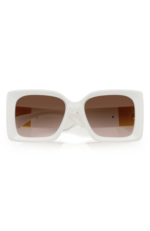 Shop Versace 54mm Irregular Sunglasses In White