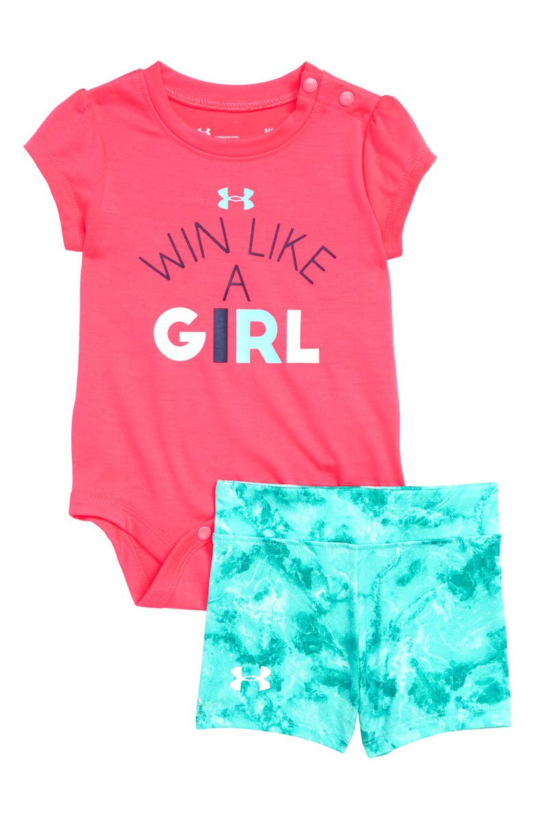Under Armour It S Called Girl Power Bodysuit Shorts Set Baby
