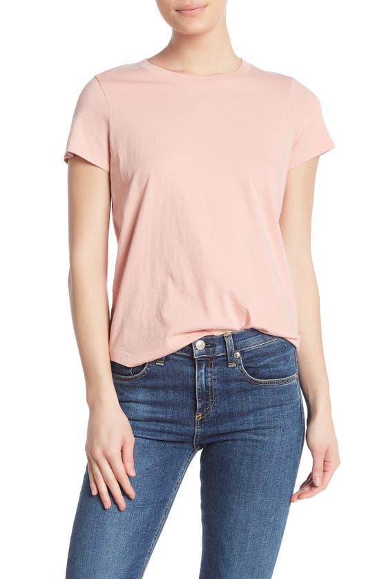 Madewell Vintage Crew Neck Cotton T-shirt In Forgotten Petal