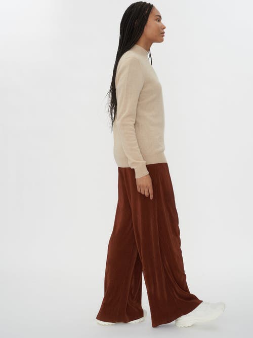 Shop Gobi Cashmere Cashmere Mock Neck Sweater In Beige