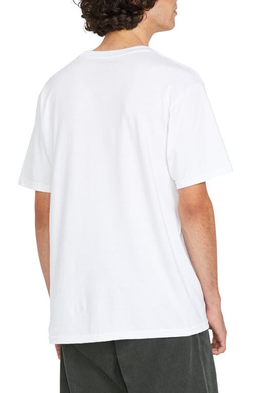 Shop Volcom Stone Cotton Graphic T-shirt In White