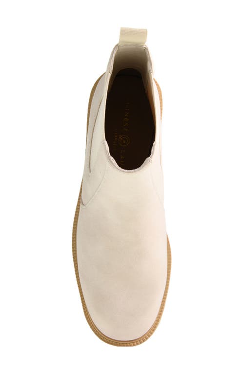 Shop Chinese Laundry Rev Platform Chelsea Boot In Cream