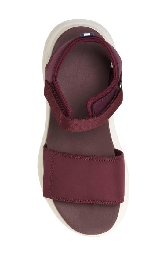 Shop Dearfoams Odell Ankle Strap Platform Sandal In Fig