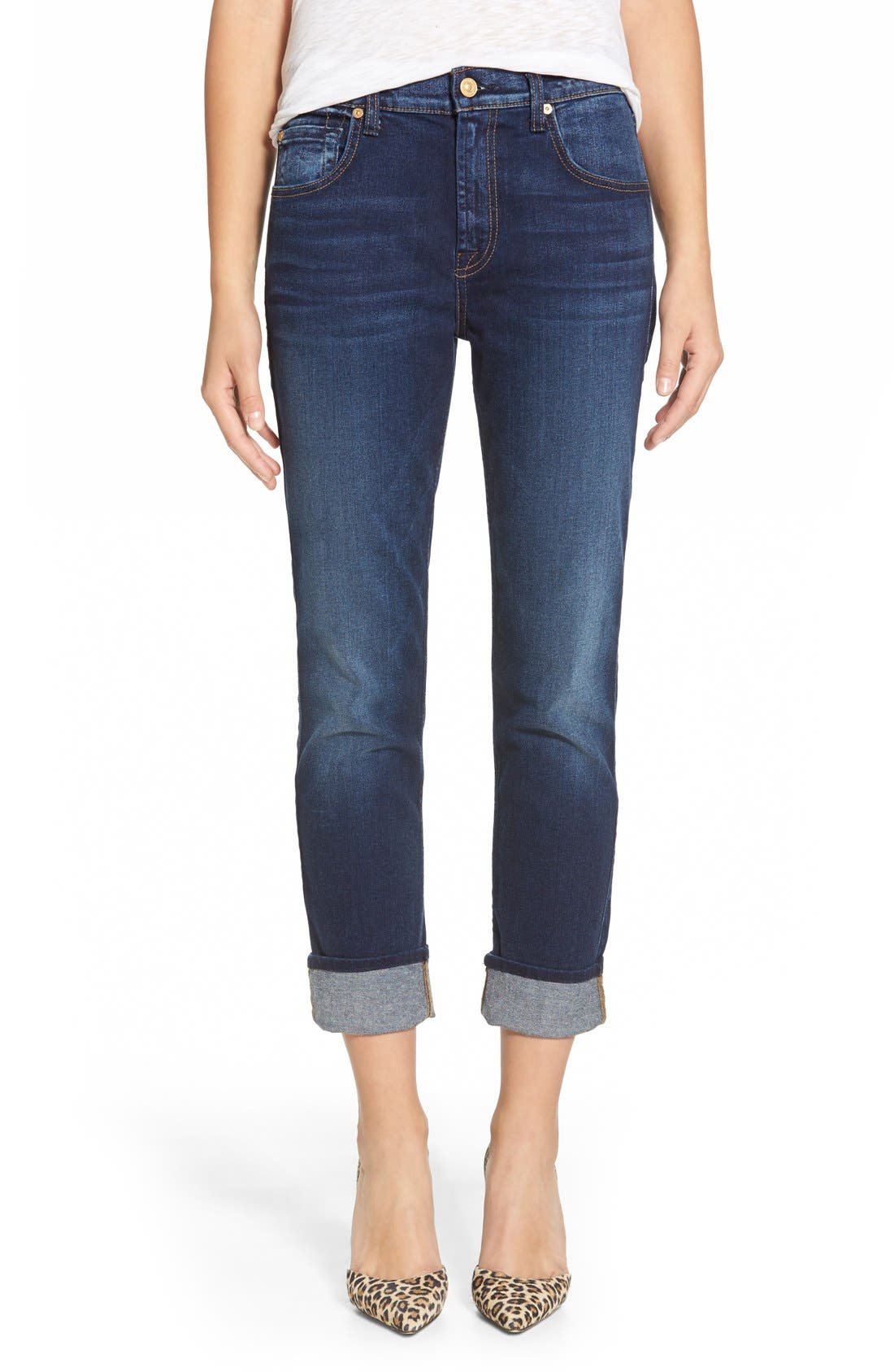 rich and skinny cropped jeans