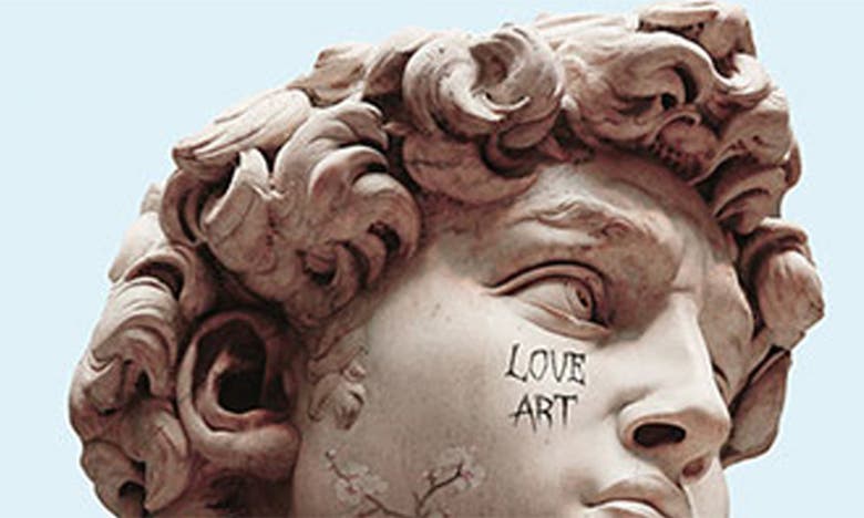 Deny Designs David Loves Art Framed Art Print In Blue