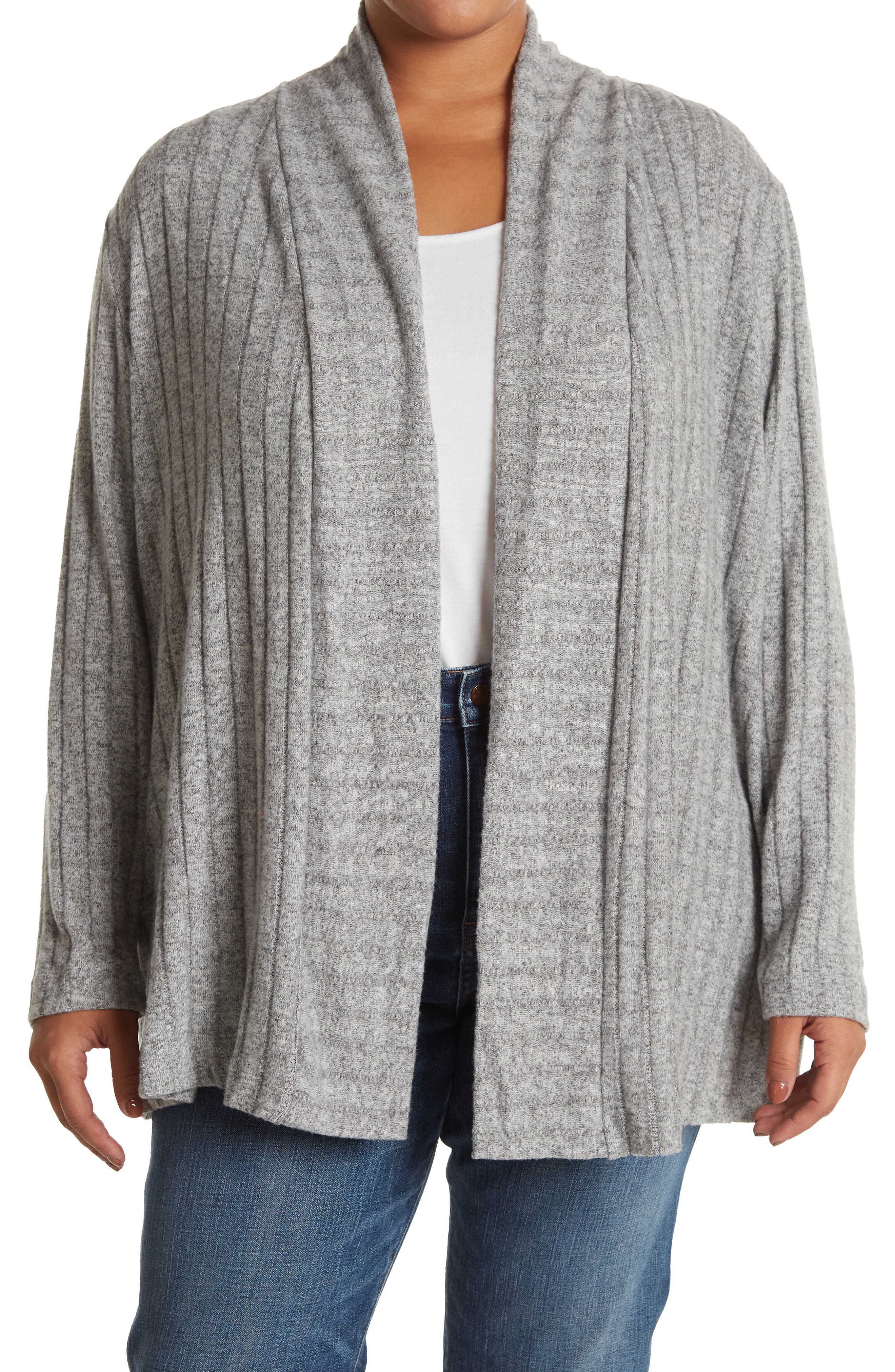 plus size floral kimono cardigan