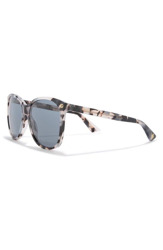Shop Gucci 58mm Round Sunglasses In Havana Grey