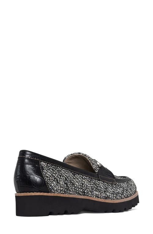 Shop Donald Pliner Clior Bit Loafer In Black/white-bkwh