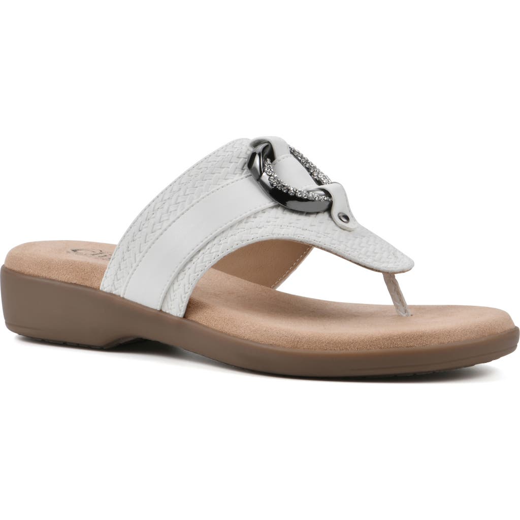 Cliffs By White Mountain Benedict Wedge Thong Sandal
