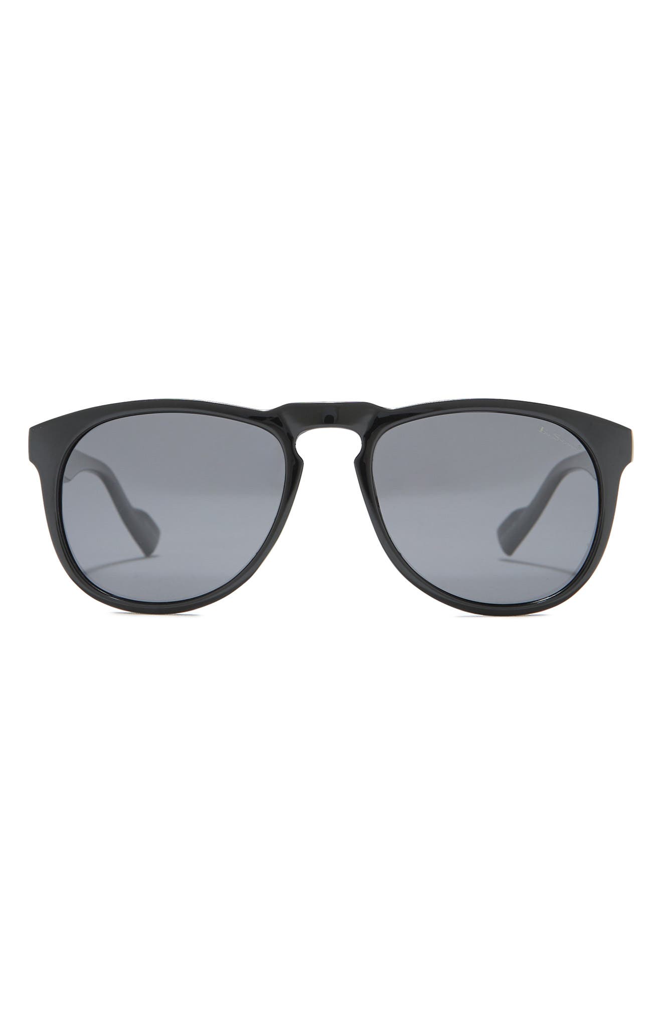 Ben Sherman 55mm Charles Round Sunglasses In Black | ModeSens