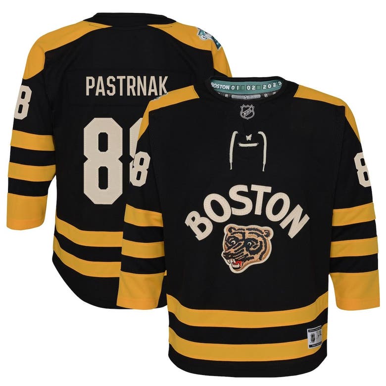 Outerstuff Boston Bruins Replica Jersey - David Pastrnak - Youth