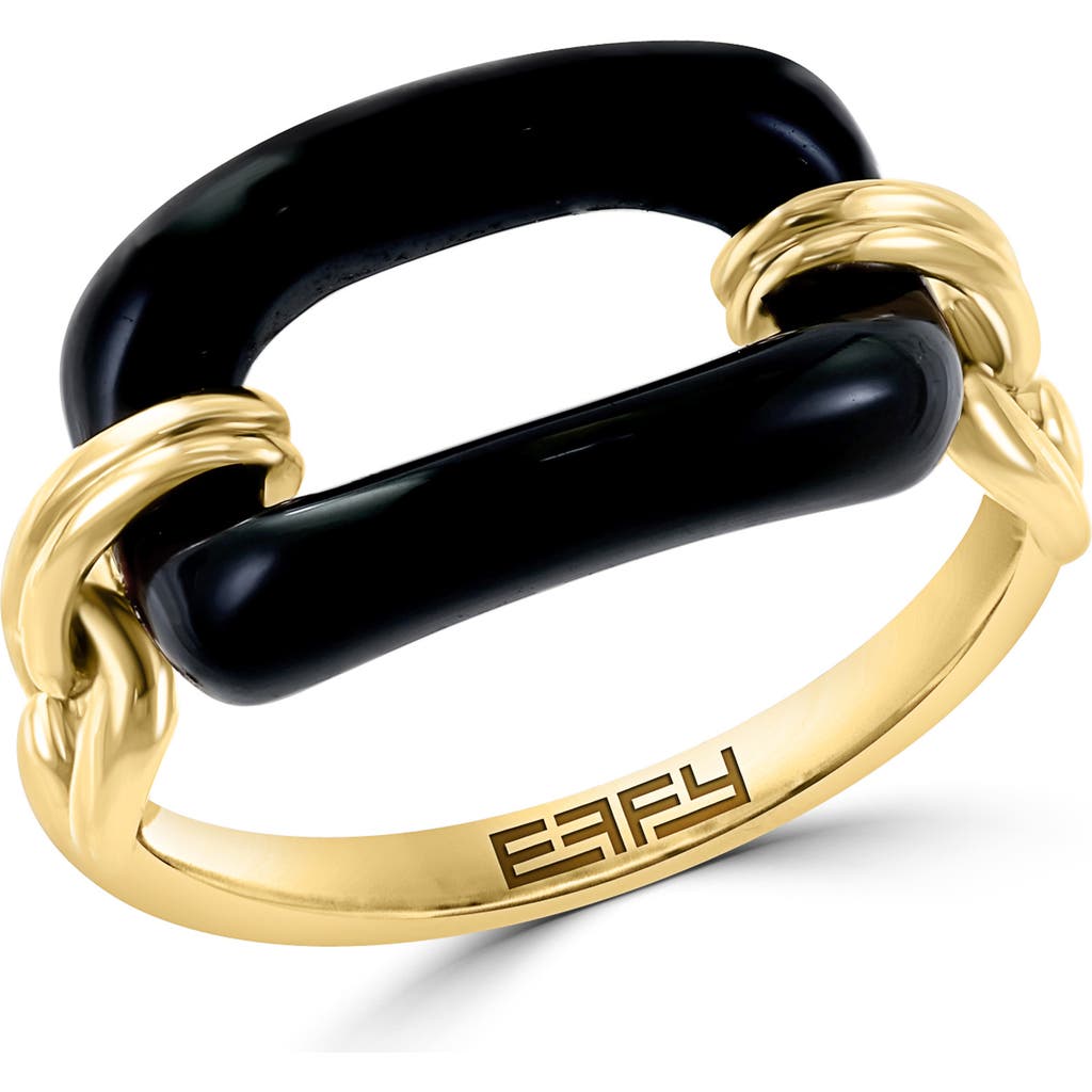 Effy Onyx Link Ring In Black
