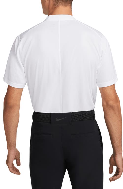 Shop Nike Dri-fit Victory Blade Collar Polo In White/black