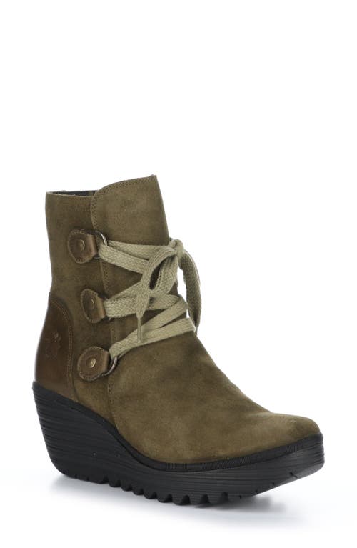 Fly London Yesi Platform Wedge Bootie at Nordstrom,