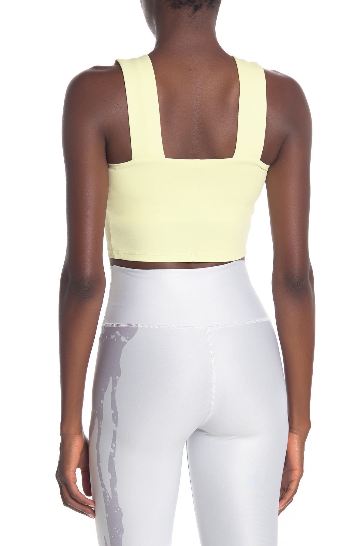 alo binded wide strap crop tank