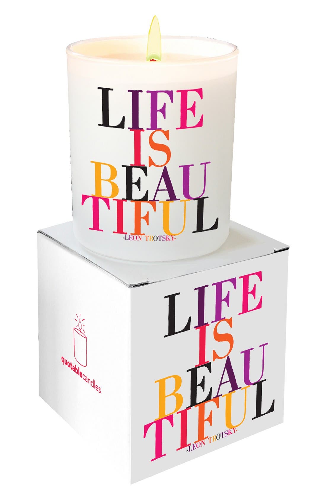 quotable 'Life Is Beautiful' Scented Candle Nordstrom