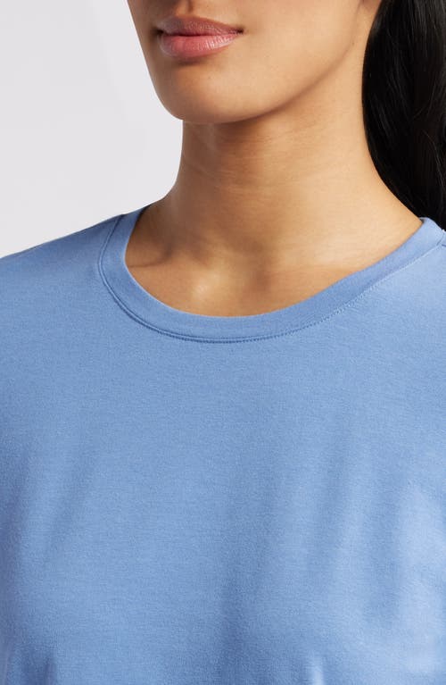 Shop Caslonr Caslon(r) Crewneck Long Sleeve T-shirt In Blue Colony