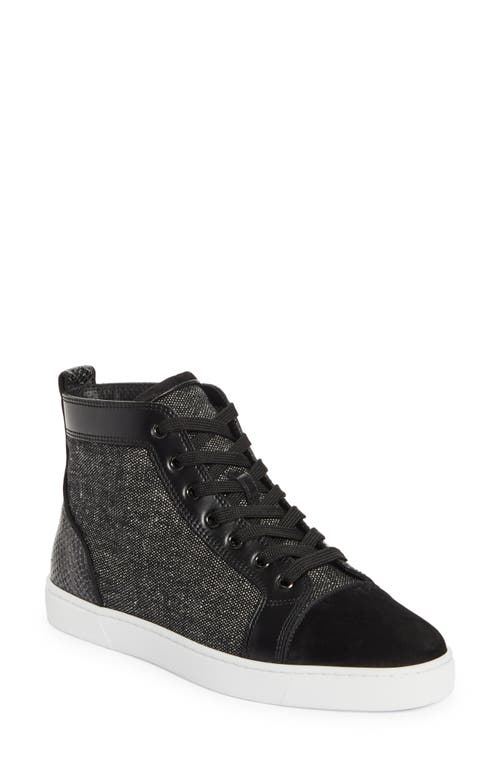 Christian Louboutin Louis Junior Orlato High Top Sneaker Black at Nordstrom,