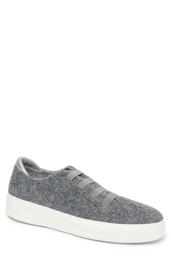 Original Comfort By Dearfoams Sport Foam Elastic Lace Slip-on Sneaker In Light Grey